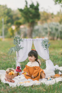 chụp ảnh bé ngoại cảnh